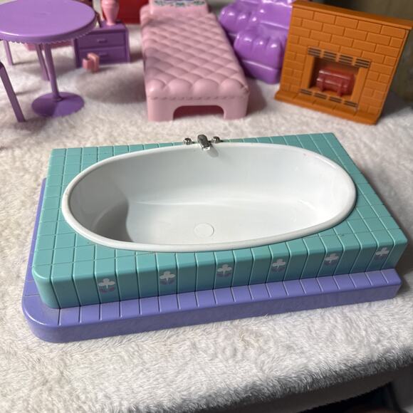 Rare 90s Meritus doll house Furniture Vintage Light Up Replacement Country Manor - Picture 2 of 11